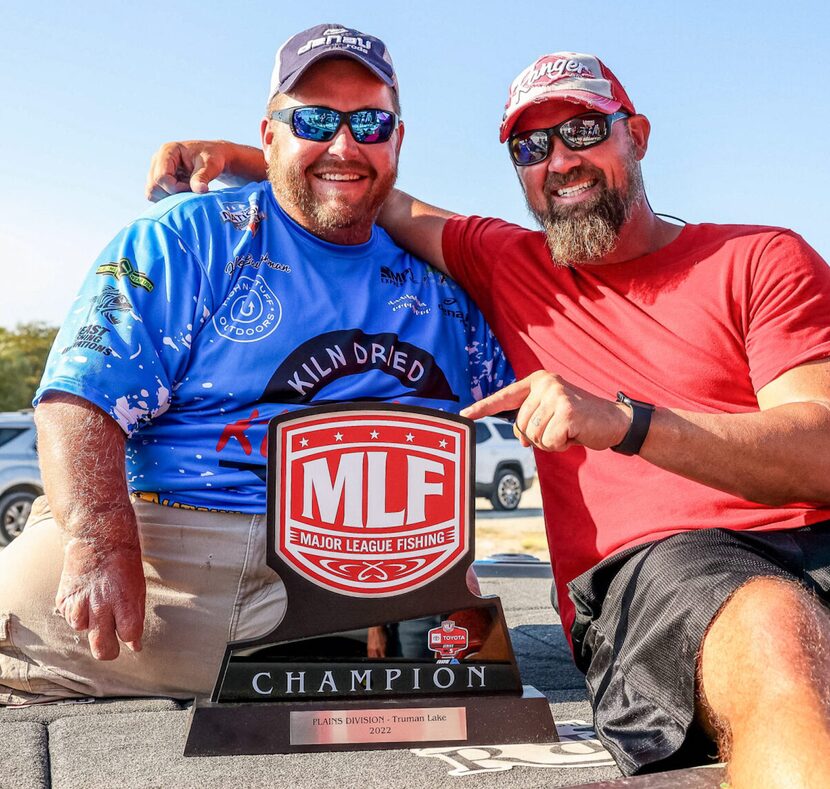 Well-liked in the fishing world, Hunter Baughman celebrates his remarkable win with...