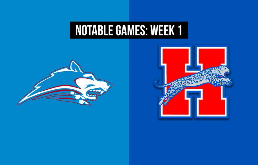 Notable games, Week 1 of the 2020 season: Wichita Falls Hirschi vs. Midlothian Heritage.