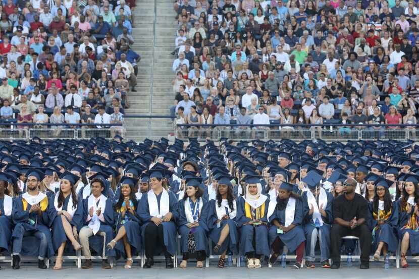 The Allen High School graduation at Eagle Stadium in Allen, Texas, Friday evening, June 1,...
