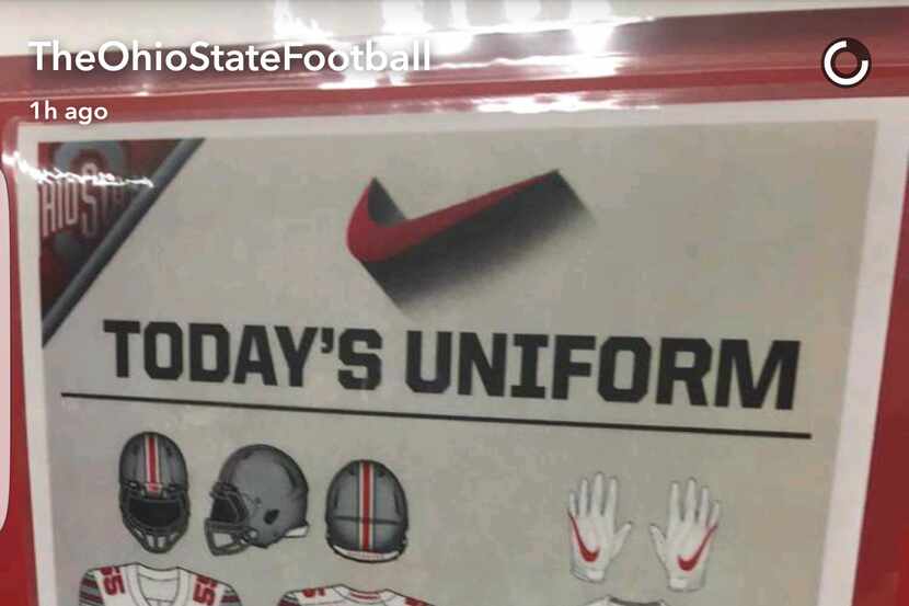 Ohio State announces it will wear alternate road jerseys for Saturday's game at Oklahoma.