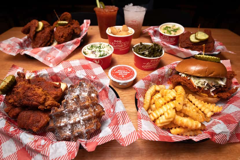 Hattie B's Hot Chicken has a modestly-sized menu, anchored by fried chicken in six spice...