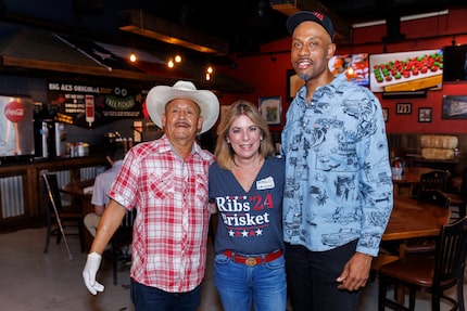 Pedro Garcia (left), owner Lauran Weiner and general manager Jonathan McZeal run Big Al’s...