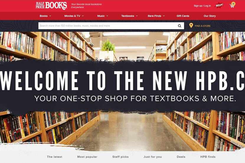 A screen grab of the new Half Price Books website that finally lets customers search for a...
