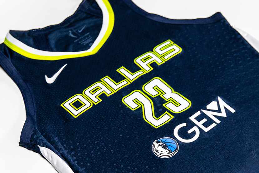 Dallas Wings' new Mavericks-sponsored jersey patch.