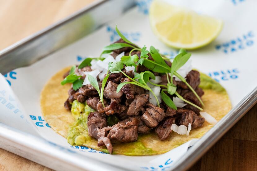 One of chef Juan Ascanio's favorite menu items is the carne asada taco at Public Taco in...