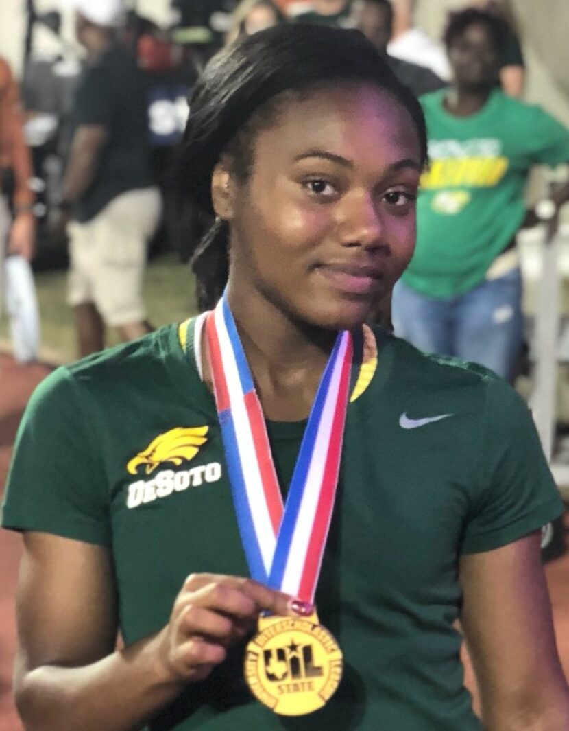 DeSoto track athlete Ja'Era Griffin