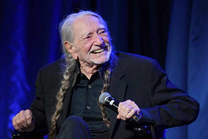 Willie Nelson speaks of his small-town boyhood and advocacy for family farms at a gala and...