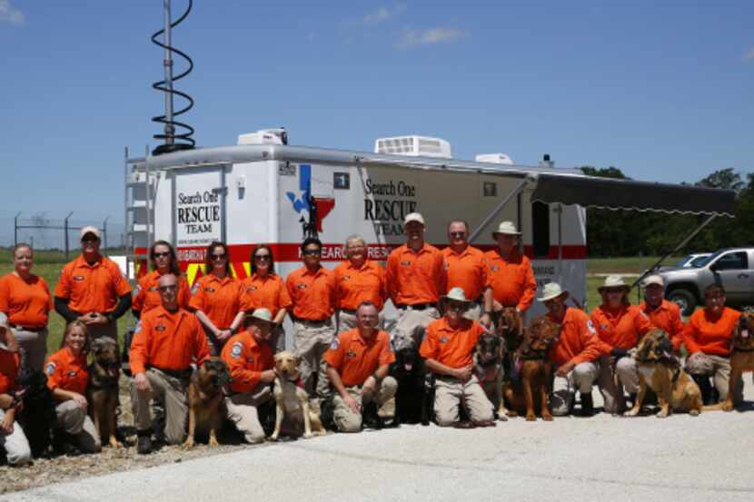 The nonprofit Search One Rescue Team, which has a mobile base command center at D/FW...