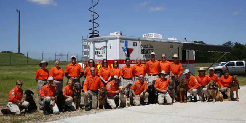 The nonprofit Search One Rescue Team, which has a mobile base command center at D/FW...