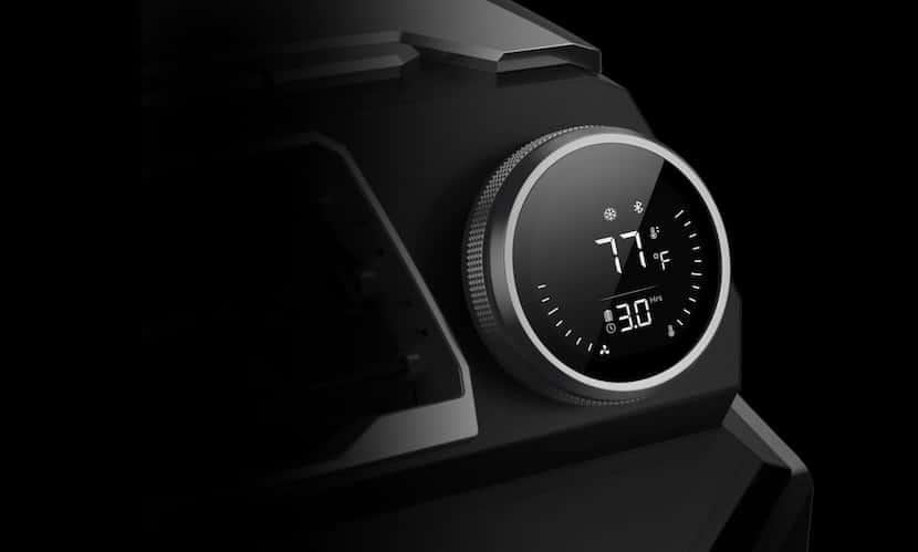 The EcoFlow Wave has a simple dial interface with an LED status screen.