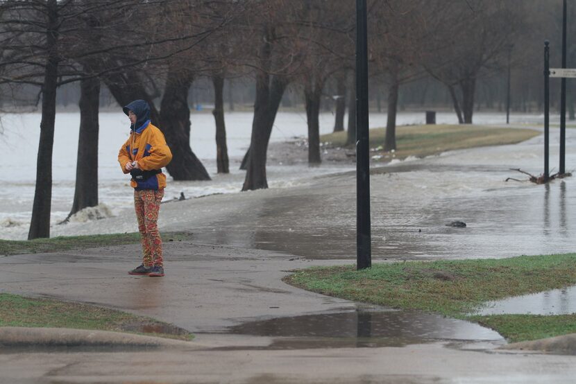 When heavy rains cause Wilson Creek to swell, the rushing water often pours into Towne Lake...