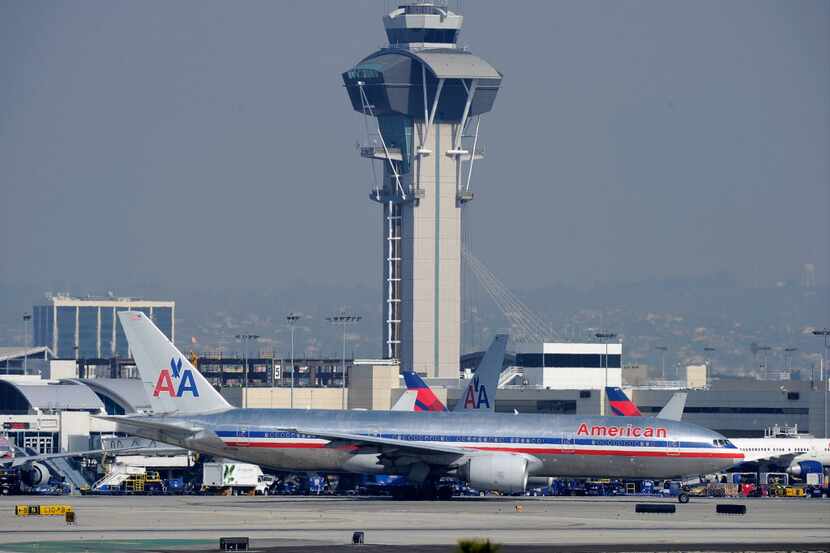 An American Airlines jet sits at Los Angeles International Airport. A veteran mechanic for...