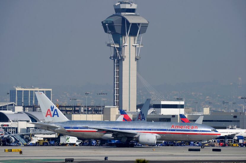 An American Airlines jet sits at Los Angeles International Airport. A veteran mechanic for...