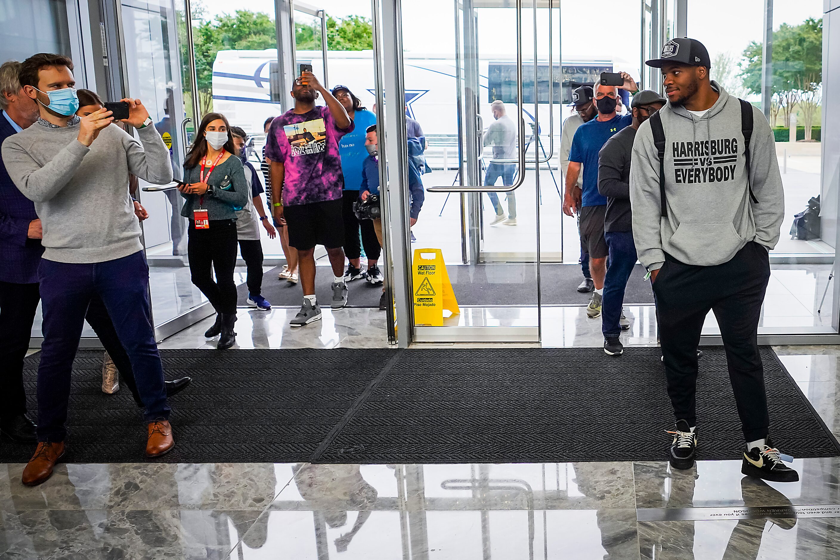 Dallas Cowboys first-round draft pick Micah Parsons, a linebacker from Penn State, arrives...