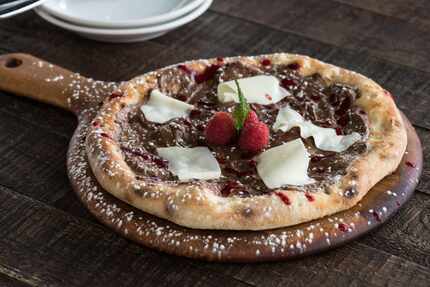Easter dinner at Princi Italia can end sweetly with Nutella and white chocolate flatbread. 