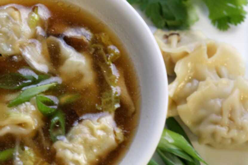 Frozen wontons make this chicken wonton soup in an instant.
