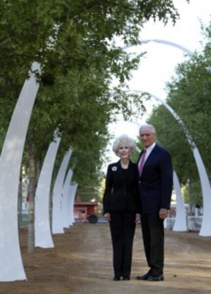  Sheila and Jody Grant in the Klyde Warren Park (Vernon Bryant/Staff photographer)