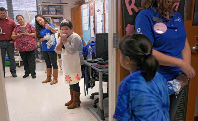 
First-grader Cindy Gonzalez Gomez was nervous as her students entered the art room at...