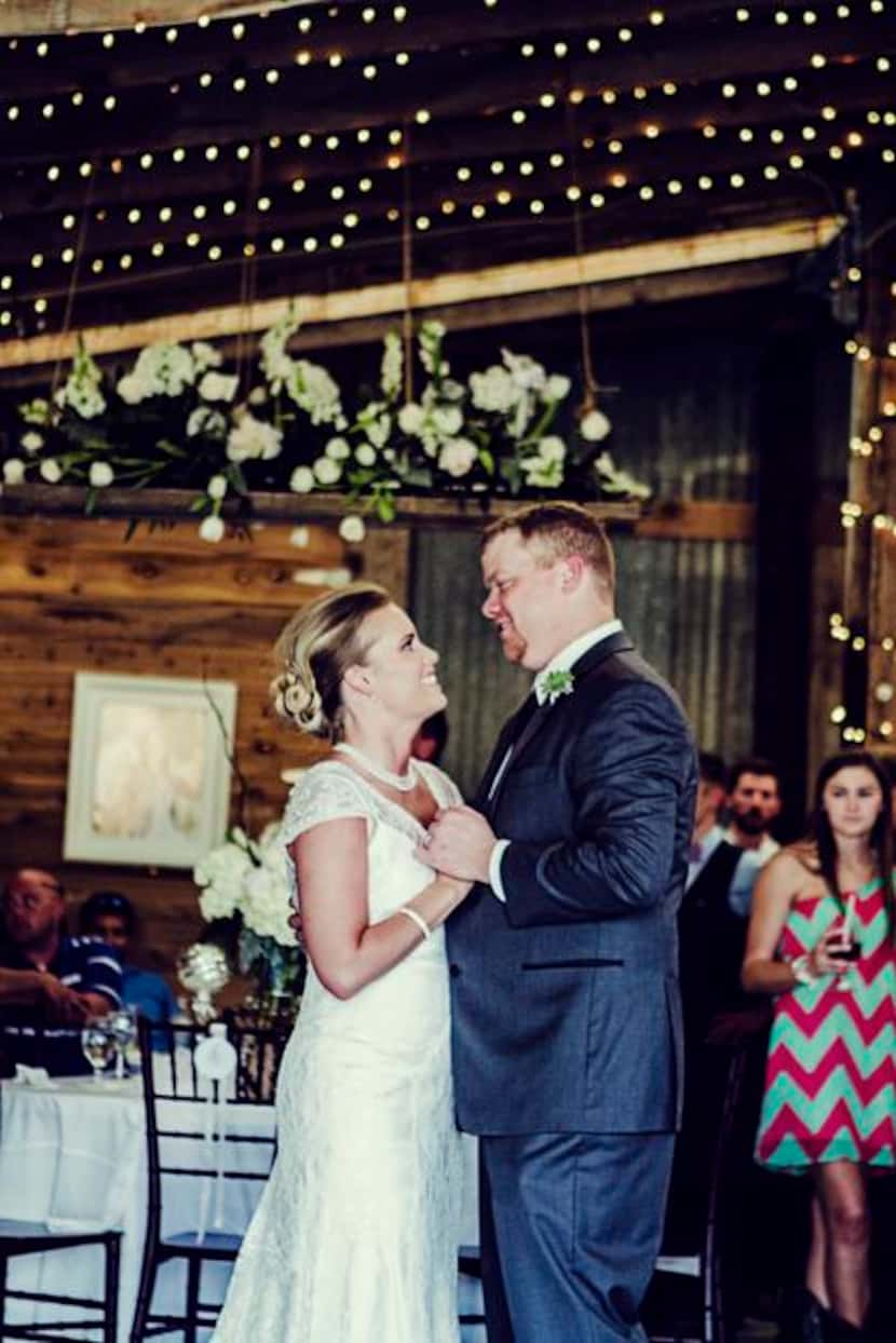 
Kellie and Adam Whitton. The couple was married on May 10, 2014. 
