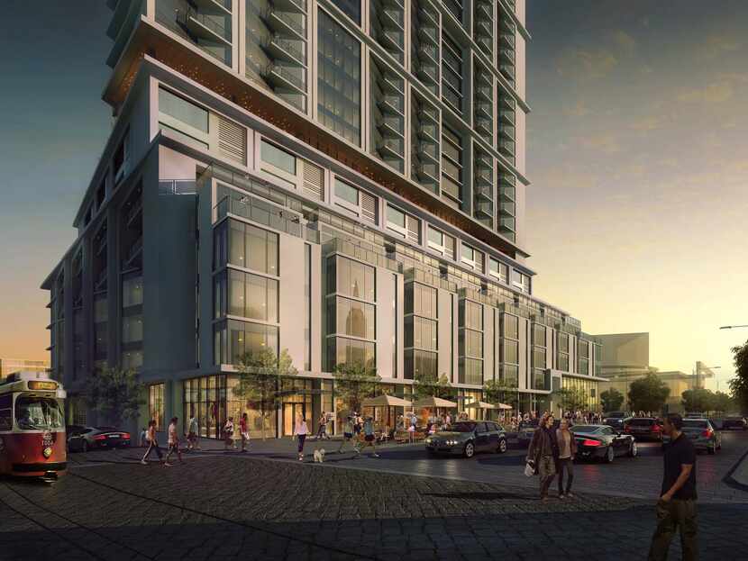
A 39-story tower planned for downtown Dallas’ Arts District will contain luxury apartments,...