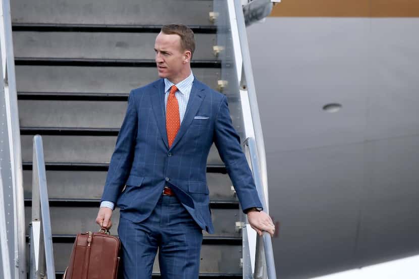 Denver Broncos quarterback Peyton Manning played it a little more conservatively than Cam...