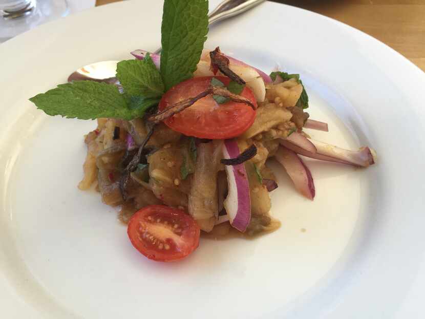 Grlled eggplant salad at Bambu Thai-Asian Cuisine