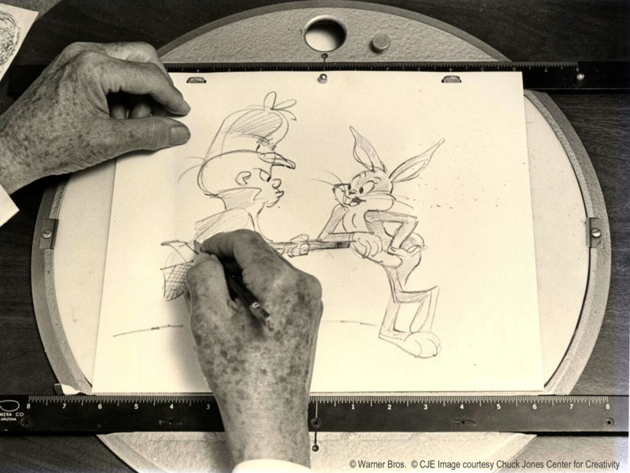 Chuck Jones brings to life two of his most popular characters, Elmer Fudd and Bugs Bunny....