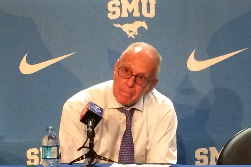 Larry Brown opens his postgame news conference wondering whether the College Football...