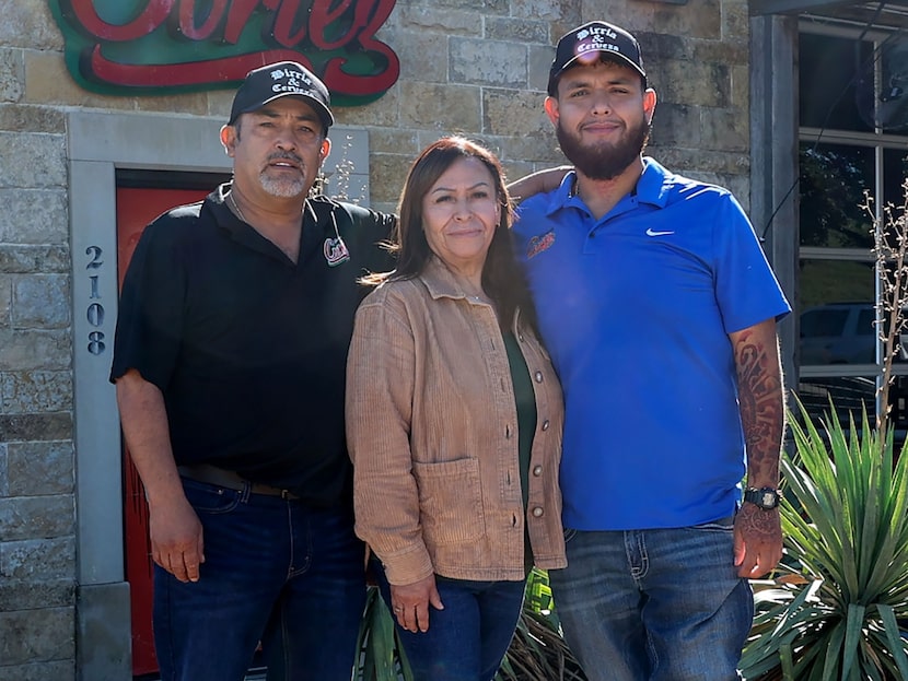 Rogelio Cortez Sr., Patricia Cortez and Rogelio Cortez Jr. (left to right) are the owners of...