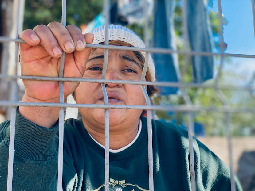 Ana Sorto, an asylum-seeker from Honduras, has been in a makeshift migrant camp in...