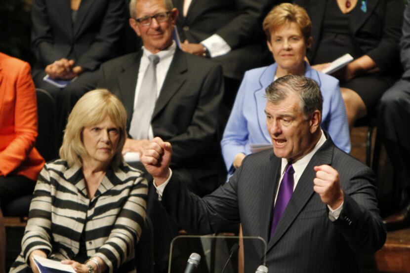  Mayor Mike Rawlings, in June at the inauguration of council members, has acknowledged,...