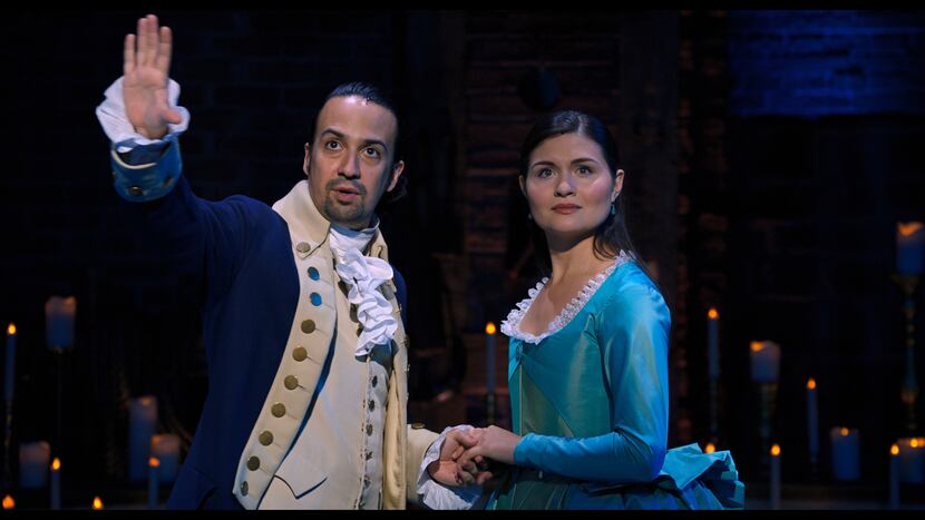 Lin-Manuel Miranda and Phillipa Soo star in "Hamilton," the hit Broadway musical that came...