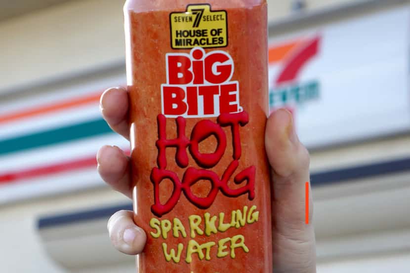 The convenience store chain announce Big Bite Hot Dog sparkling water, one of new flavors of...