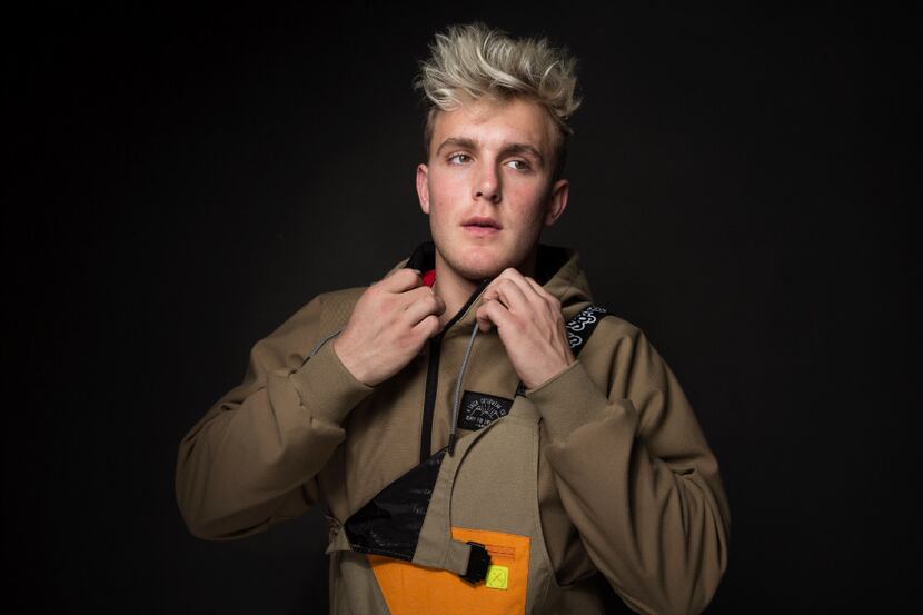 FILE - In this Jan. 22, 2017, file photo, Jake Paul poses for a portrait at the Music Lodge...