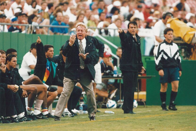 Former Dallas Tornado coach Ron Newman, pictured here as coach of the Kansas City Wizards,...