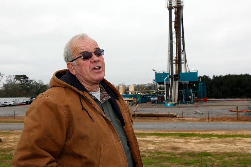In this Dec. 23, 2013 photograph, Amite County Supervisor Max Lawson describes the convoy of...