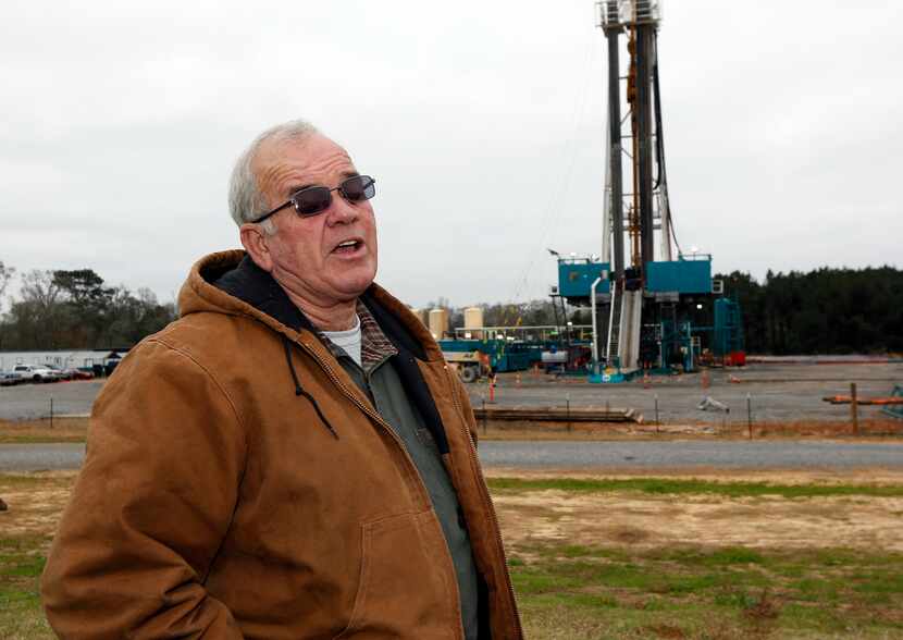 In this Dec. 23, 2013 photograph, Amite County Supervisor Max Lawson describes the convoy of...