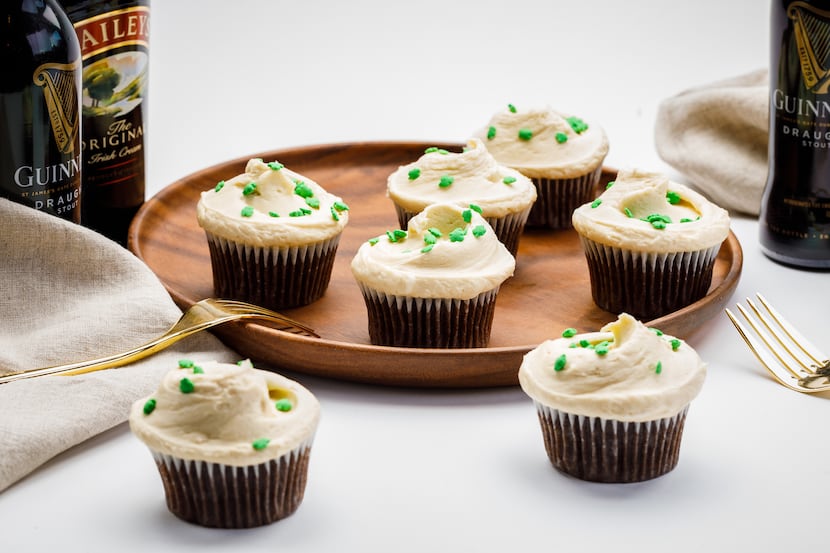 SusieCakes is preparing chocolate cupcakes with Guinness Stout and frosted with Baileys...