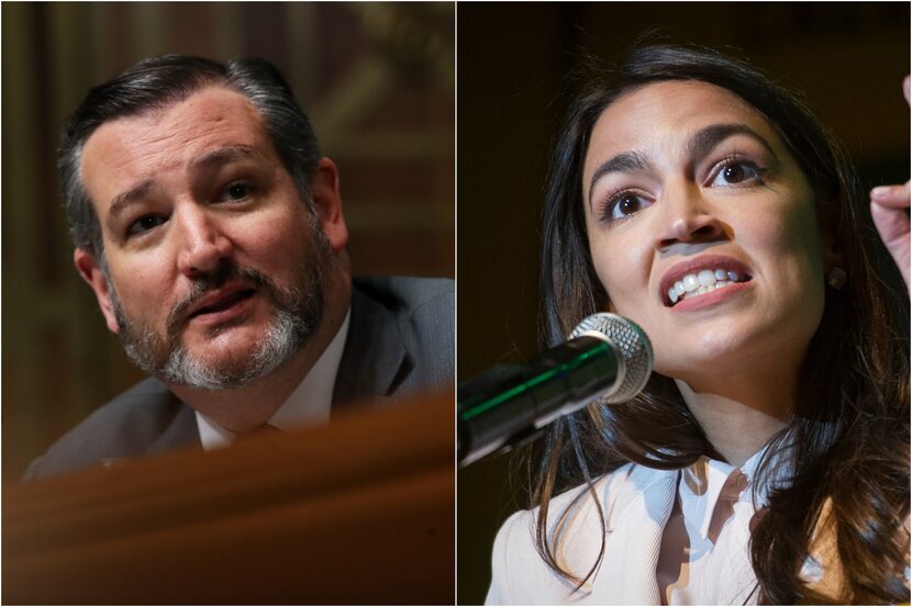 Sen. Ted Cruz and Rep. Alexandria Ocasio-Cortez