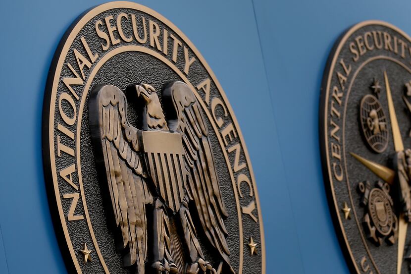 A sign stands outside the National Security Administration (NSA) campus on Thursday, June 6,...