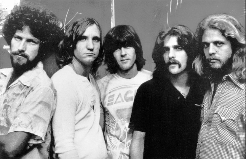 Henley (far left) and the Eagles in 1977