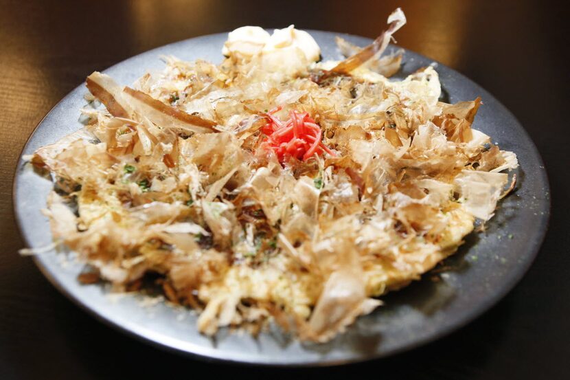 The okonomiyaki at Yama Sushi, Shigekazu Tateno's restaurant in Lake Highlands. 