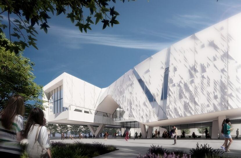 Rendering of the Crow Museum of Asian Art that will be built as part of the Edith and Peter...