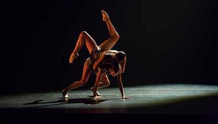 Katherine Bolanos and Seia Rassenti of Aspen Santa Fe Ballet. 