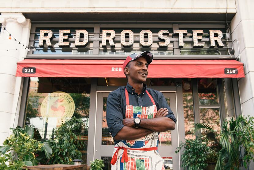 At Harlem's Red Rooster, celebrity chef Marcus Samuelsson accents soul food with elements of...