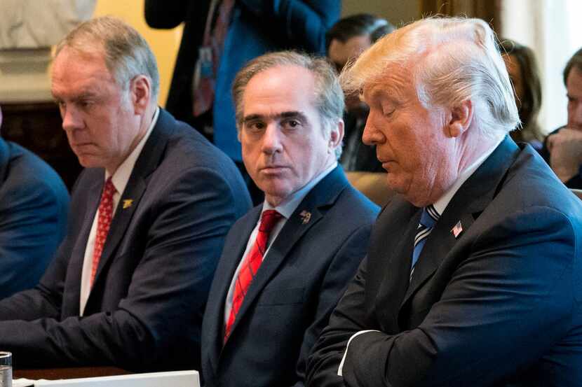 FILE-- David Shulkin, the secretary of veterans affairs, during a Cabinet meeting at the...