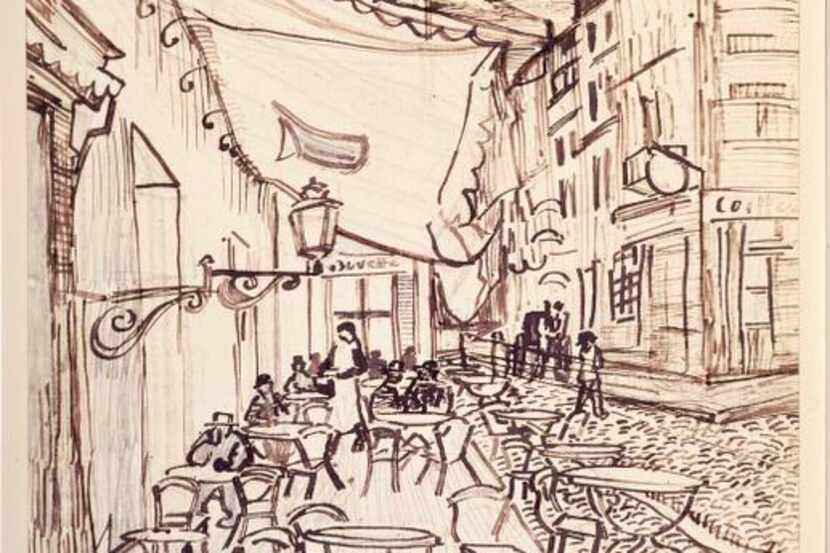 
Vincent van Gogh’s pen and ink Café Terrace on the Place du Forum is included in “Mind’s...