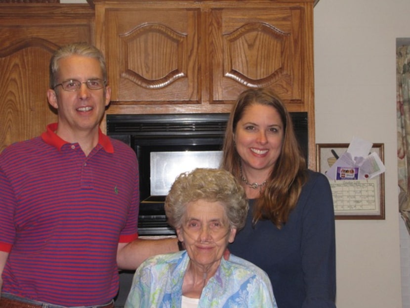 Sally Jordan with her children James Jordan and Amanda Norris