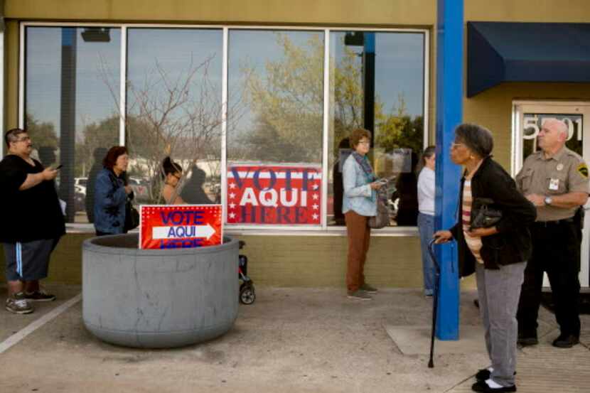 Un lugar de votación en Austin, Texas. ILIANA PANICH-LINSMAN/NYT
