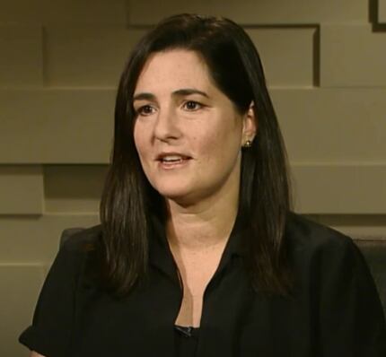 Mandy Ginsberg in an October 2017 appearance on KERA. 